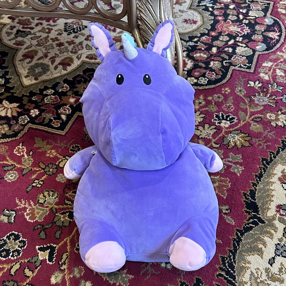 Purple Unicorn Hippo Plush